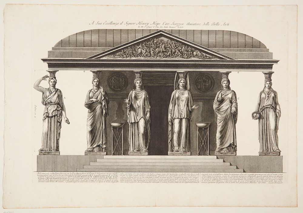 Group of caryatids by Giovanni Battista Piranesi