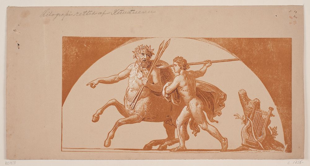 Chiron and Achilles by Constantin Hansen