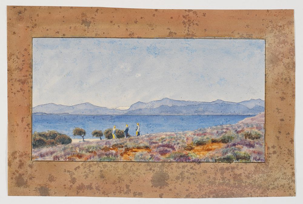 The Peloponnese seen from Megara by Niels Skovgaard