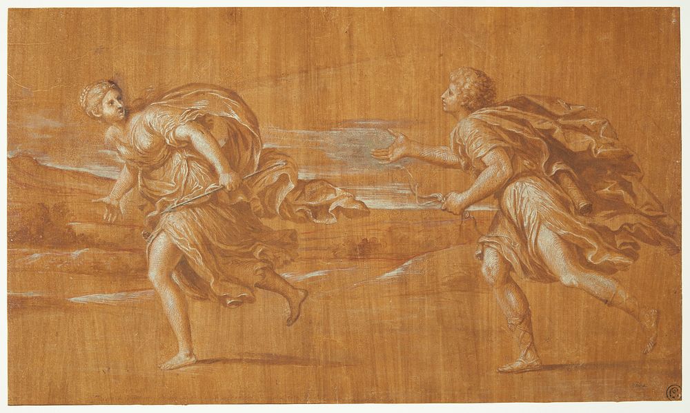 Apollo pursues Daphne by Francesco Albani