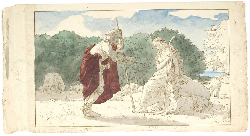 Othar and Gyrithe by Lorenz Frølich