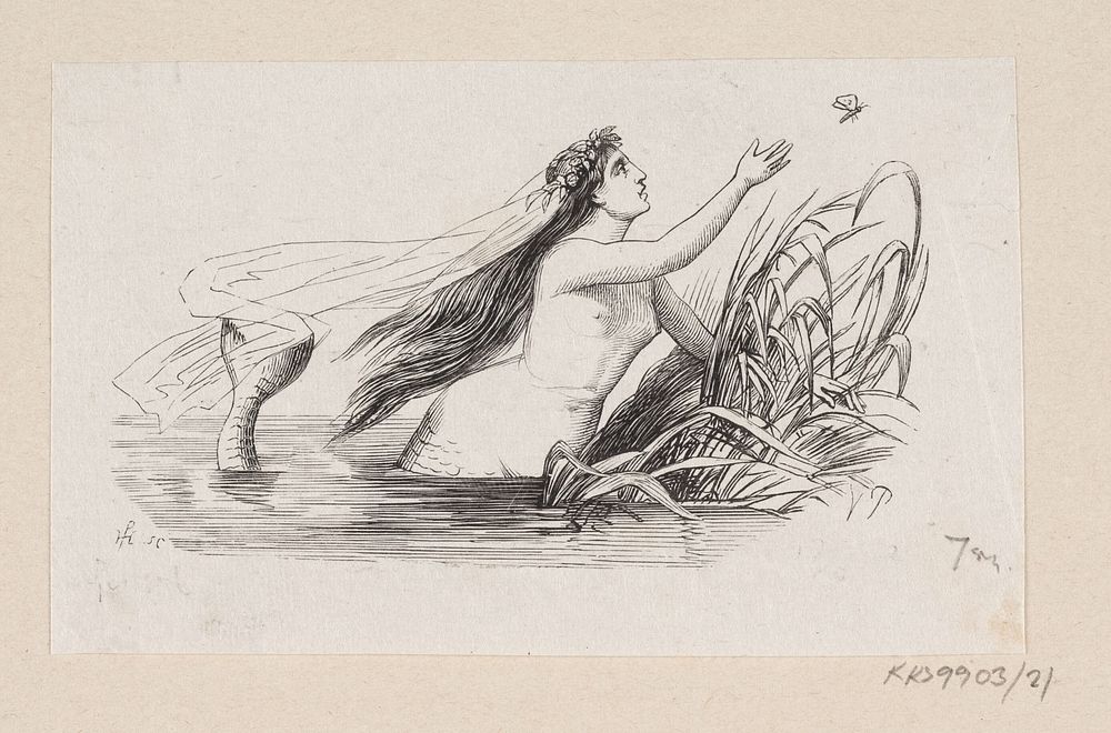 Illustration for "The Little Mermaid" in H.C.Andersen, "Fairy Tales and Stories", Volume 1 by Vilhelm Pedersen