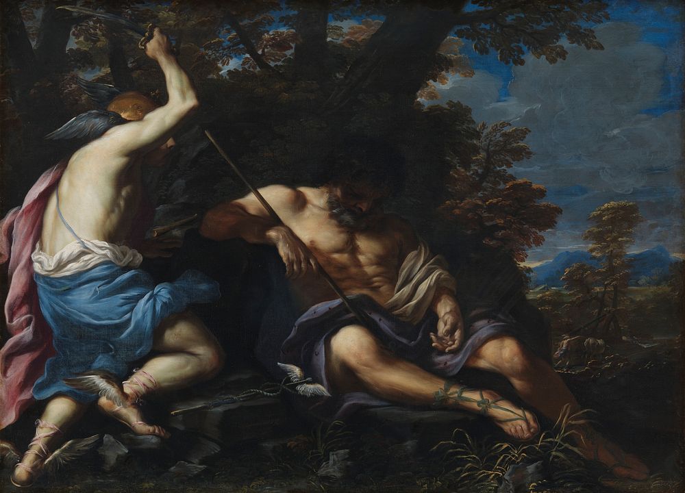 Mercury kills Argus by Girolamo Troppa