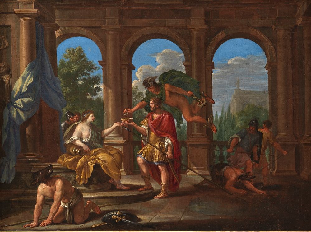 Church and Odysseus by Pietro Da Cortona