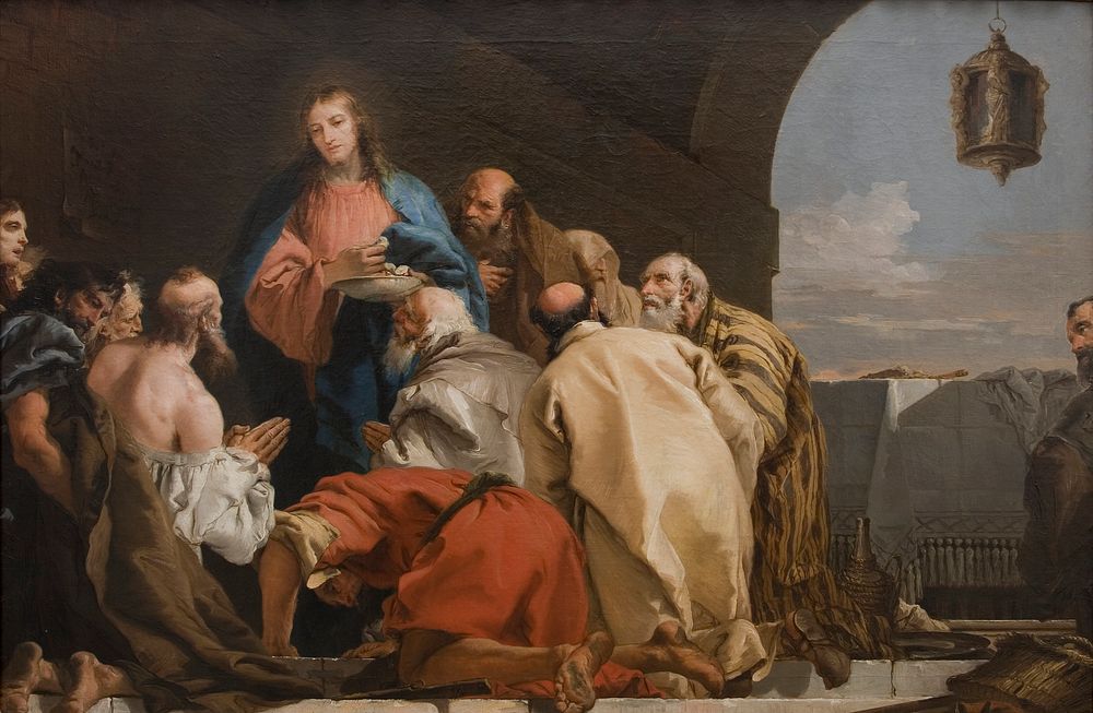 The institution of the sacrament by Giovanni Domenico Tiepolo