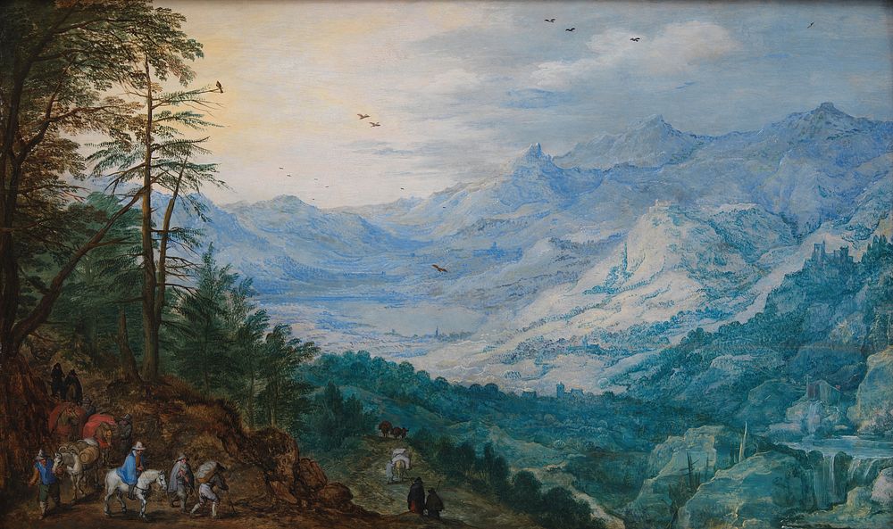 Mountain landscape by Jan Brueghel d.&AElig;.