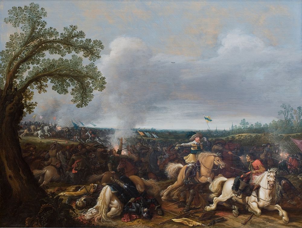 King Gustav II Adolf of Sweden at the Battle by L&uuml;tzen November 16th, 1632 by Jan Asselijn