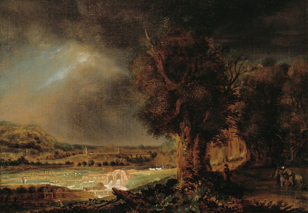 Landscape with the Good Samaritan by Rembrandts Skole