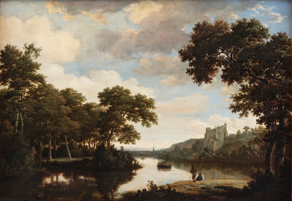 River landscape by Joris Van Der Haagen