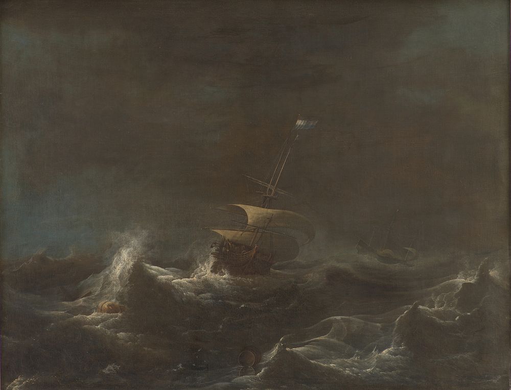 A storm by Ludolf Bakhuizen