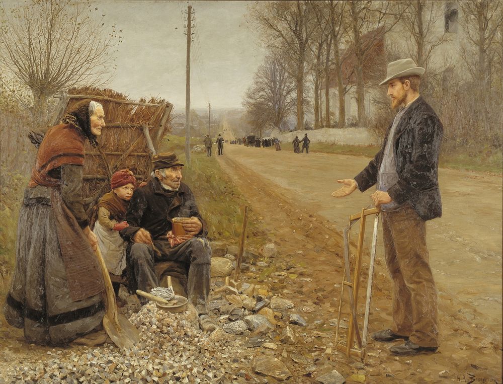 People by a Road, H. A. Brendekilde