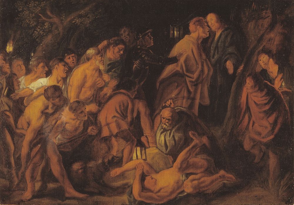 Christ is betrayed and arrested in Gethsemane by Jacob Jordaens