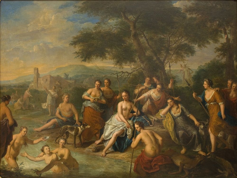 Diana with her nymphs by Gerard Hoet