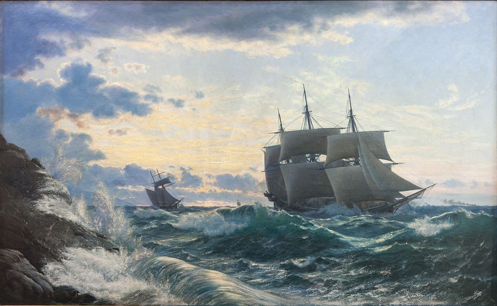 Ships like the morning after a storm clear the land for themselves by Carl Rasmussen