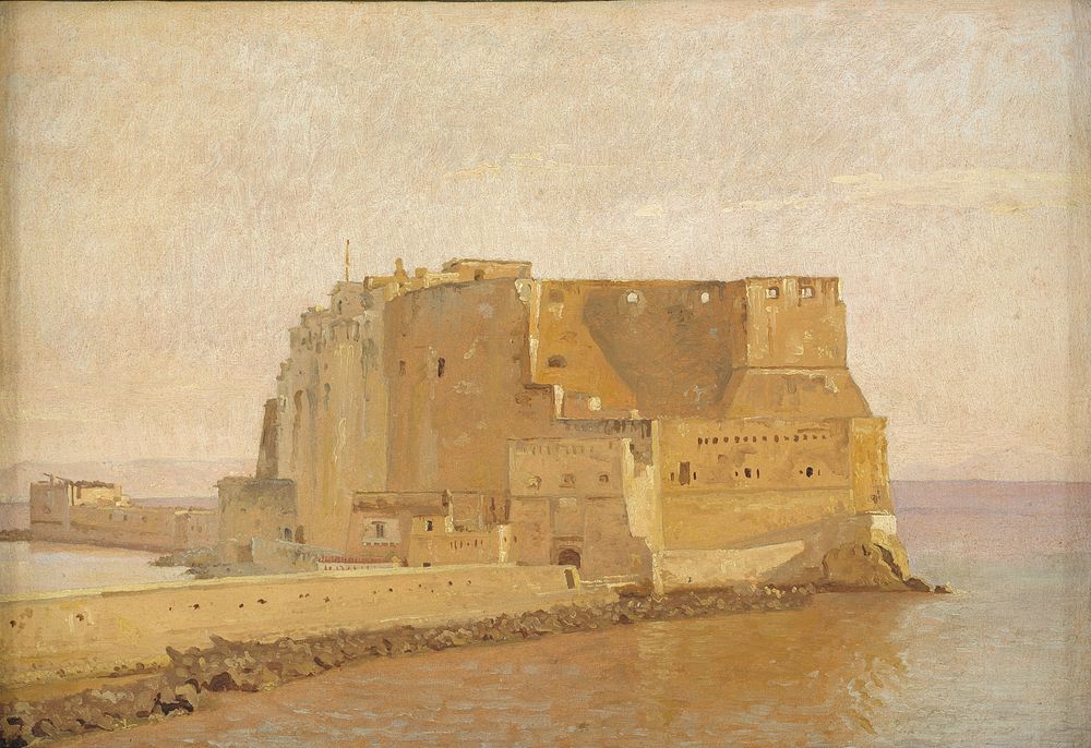 Castel dell'Ovo in Naples by Christen Købke