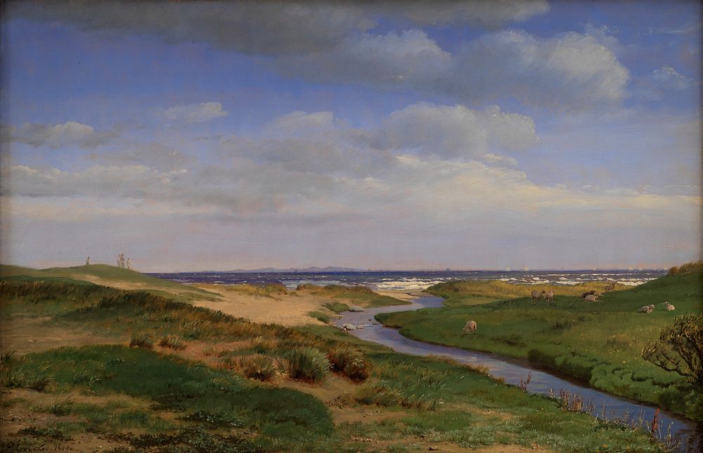 View of the North Coast of Zealand at Dronningmølle by P. C. Skovgaard