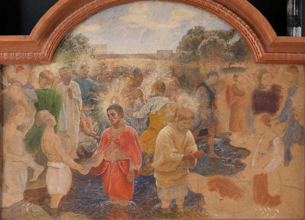 Baptism on Pentecost by Niels Skovgaard