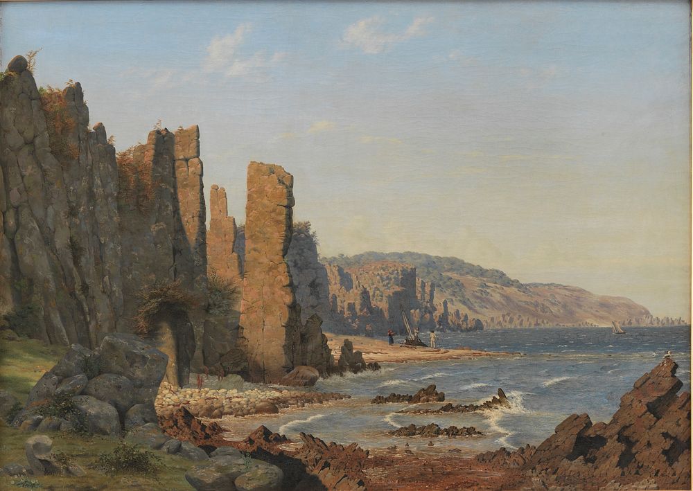 The light cliff at Rø on Bornholm by Vilhelm Kyhn