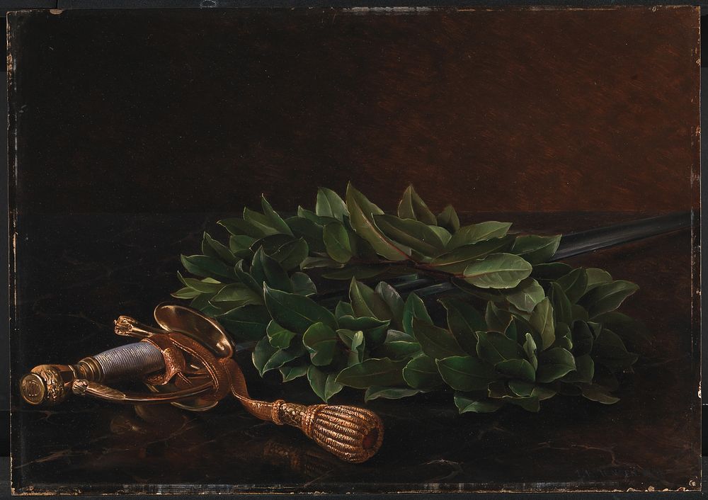 A corsage with a laurel wreath by Johan Laurentz Jensen