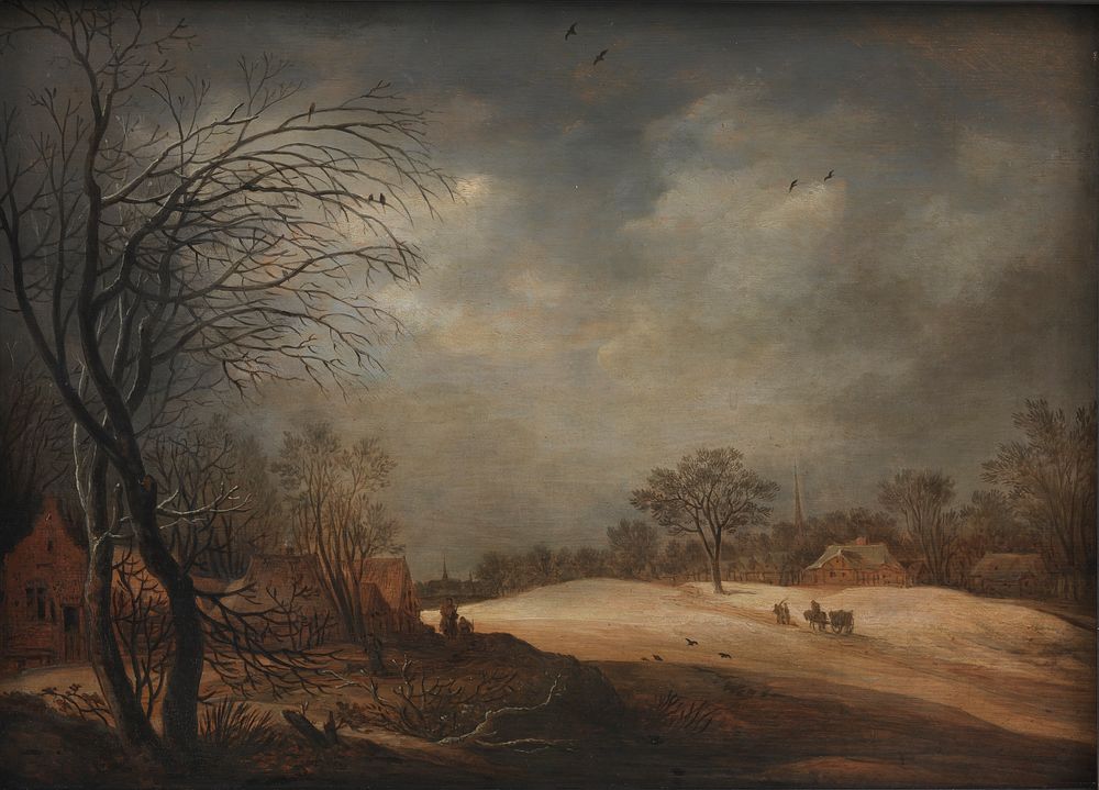 Winter landscape by Frans De Momper