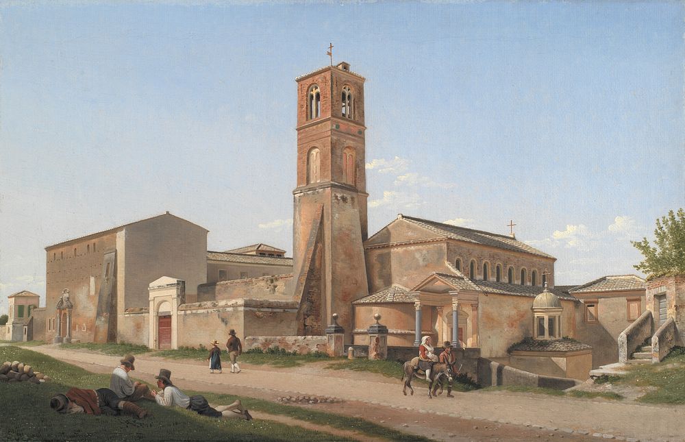 Sant'Agnese fuori le mura, Rome by C.W. Eckersberg