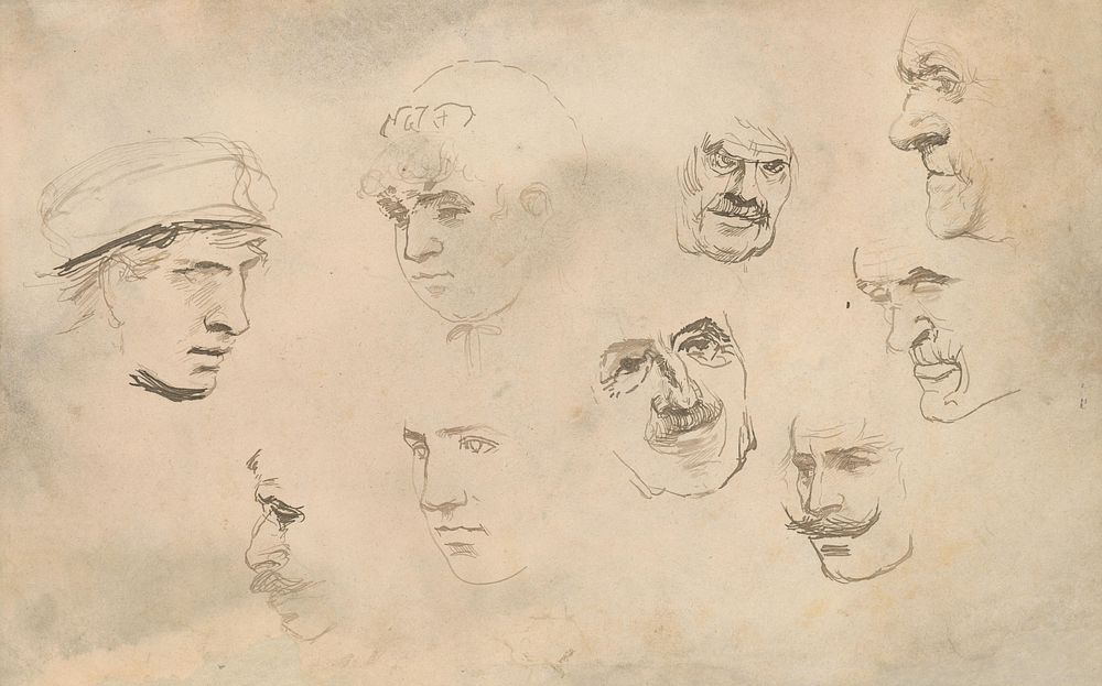 Study of the male face by Ladislav Mednyánszky