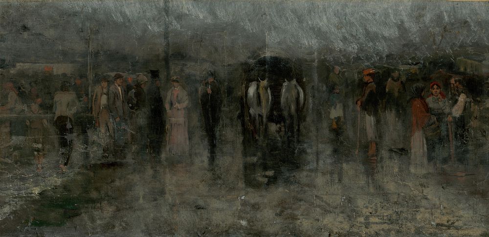 Gloomy fair i. (outcasts) by Ladislav Mednyánszky