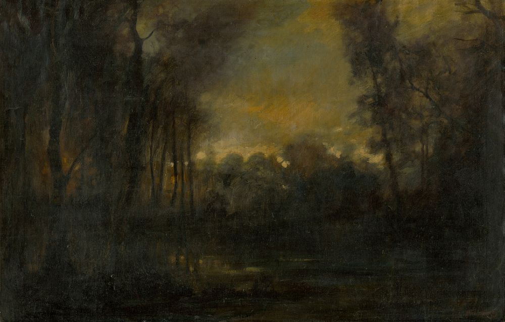 Swampy landscape by Ladislav Mednyánszky