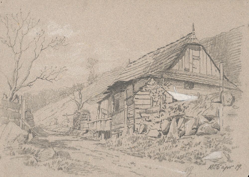 Peasant house by the road