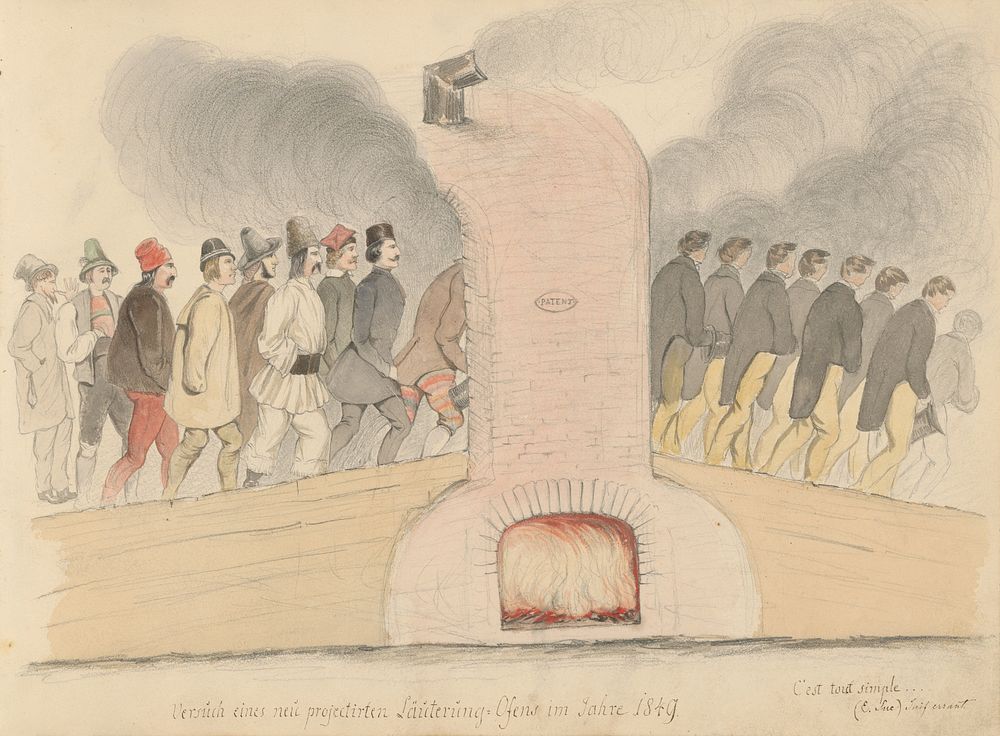 An attempt to design a purification furnace in 1849