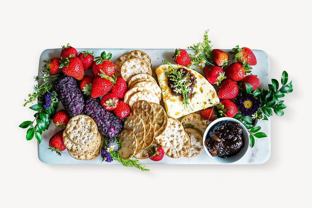 Cheese platter,  food isolated design