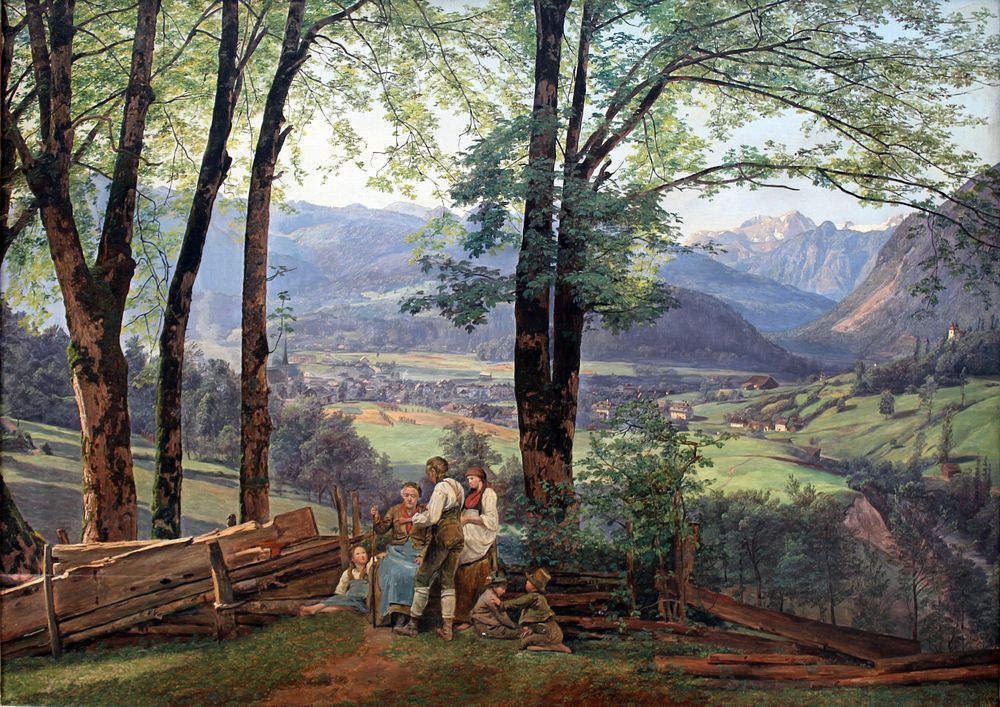 View of Ischl (1838) by Ferdinand Georg Waldmüller.