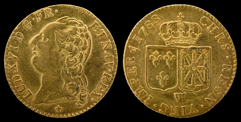 One Louis d'Or (1788), depicting Louis XVI of FranceJN2015-6870-71