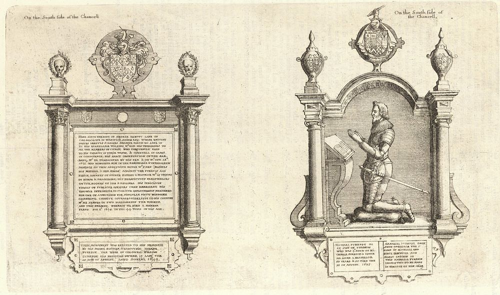 Wenceslas Hollar - Abbot and Purefoy (monument)