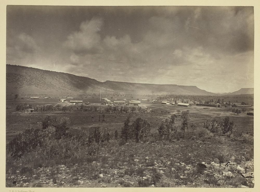 Distant View of Camp Apache, Arizona by Timothy O'Sullivan