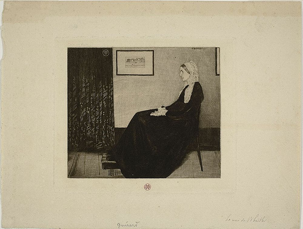 Whistler's Mother, after Whistler by Henri Charles Guérard