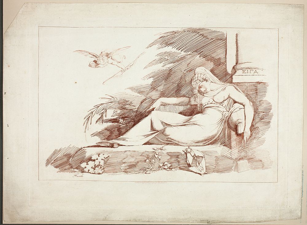 Sleeping Woman with a Cupid by Henry Fuseli