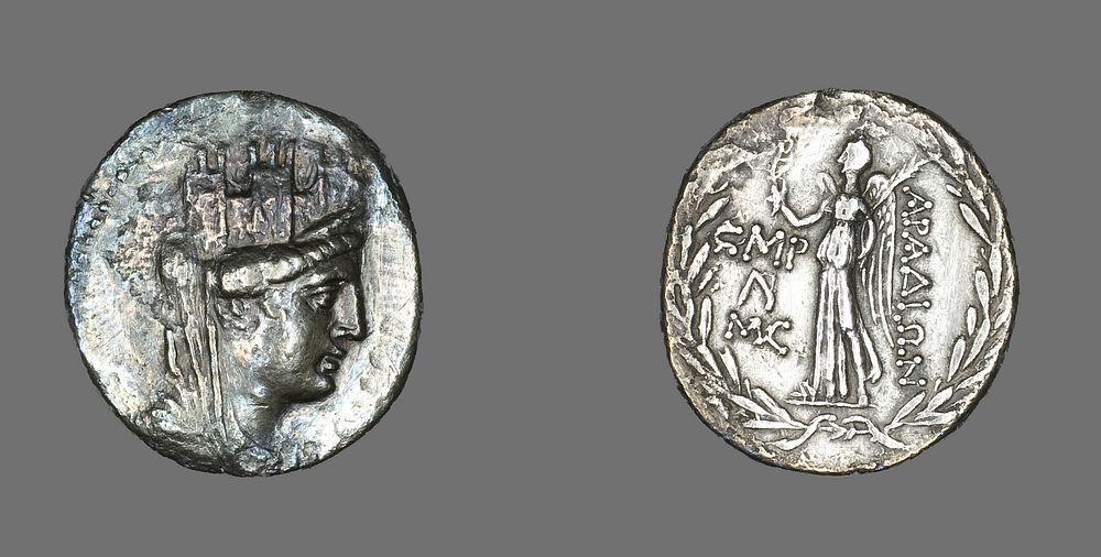 Tetradrachm (Coin) Depicting the Goddess Tyche by Ancient Roman