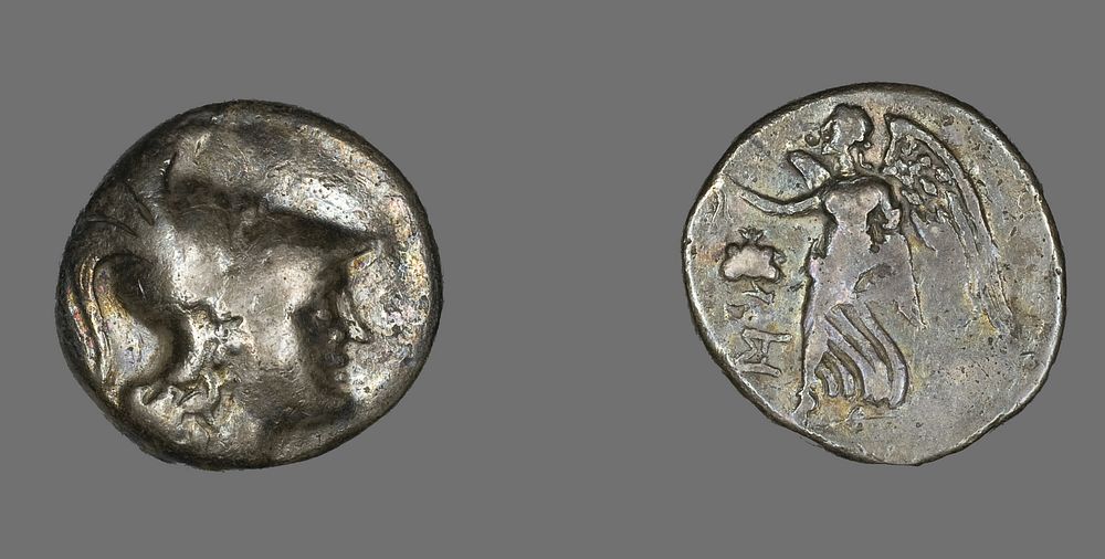 Tetradrachm (Coin) Depicting the Goddess Athena by Ancient Roman