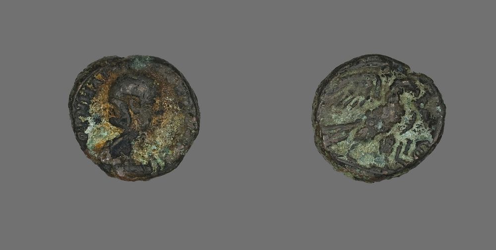 Tetradrachm (Coin) Portraying Empress Salonina by Ancient Roman