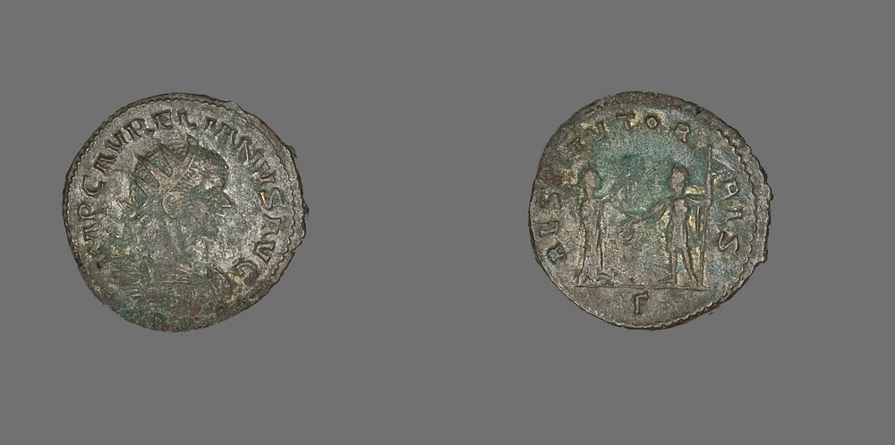 Antoninianus (Coin) Portraying Emperor Aurelian by Ancient Roman