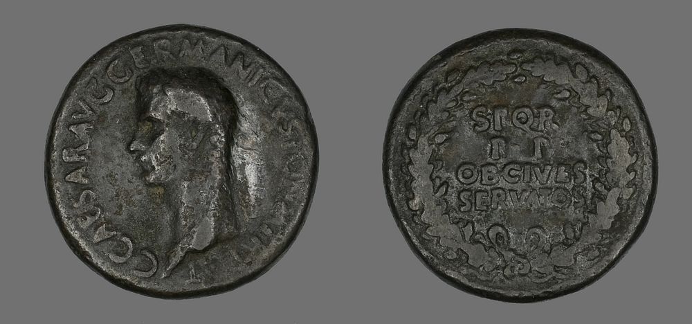 Sestertius (Coin) Portraying Germanicus by Ancient Roman