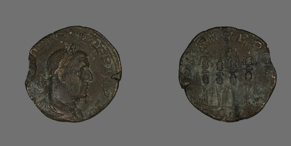 Coin Portraying Philip the Arab by Ancient Roman
