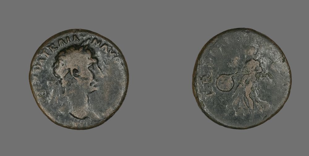 As (Coin) Portraying Emperor Trajan by Ancient Roman