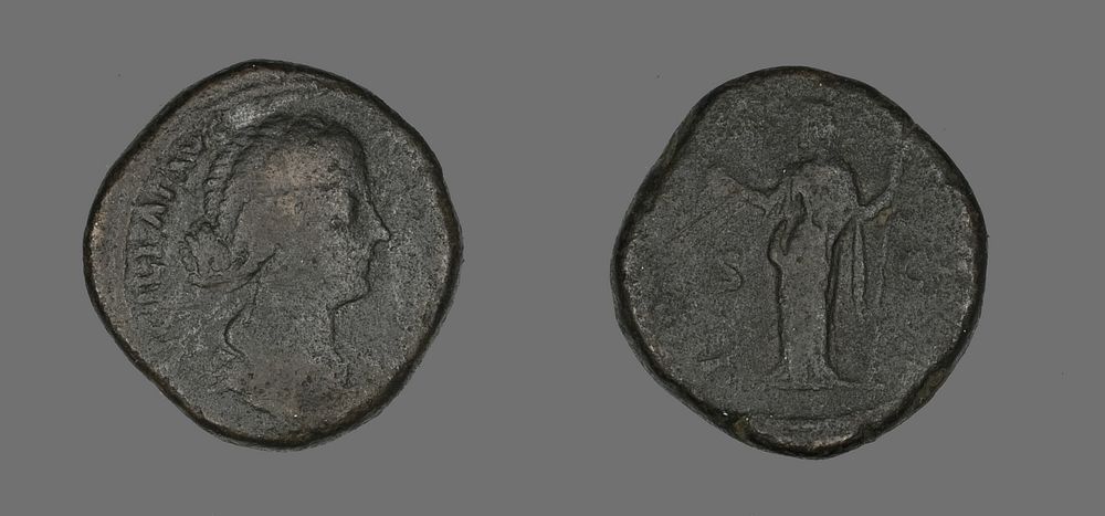 Sestertius (Coin) Portraying Lucilla by Ancient Roman