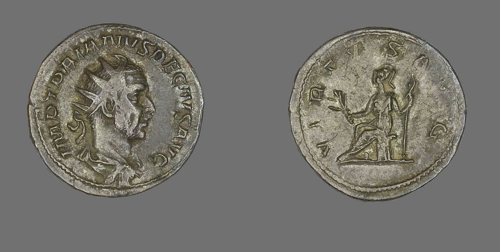 Antoninianus (Coin) Portraying Emperor Decius by Ancient Roman