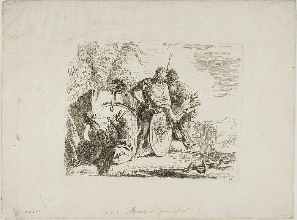 The Astrologer and the Young Soldier, from Capricci by Giambattista Tiepolo