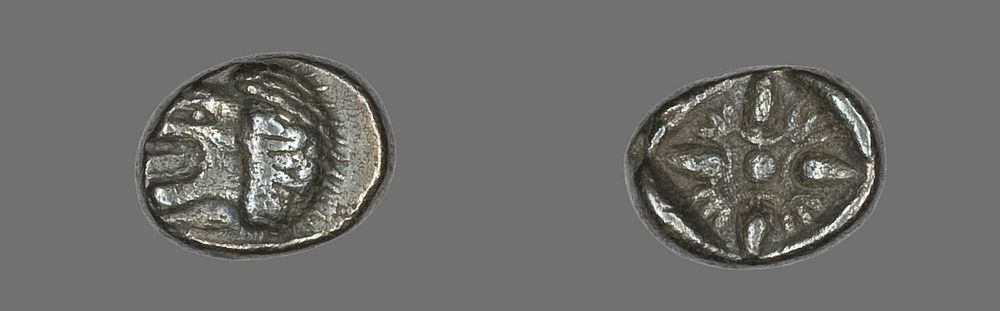 Diobol (Coin) Depicting a Lion by Ancient Roman