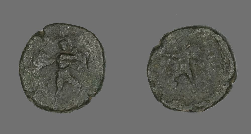 Coin Depicting the Catanian Brothers by Ancient Roman