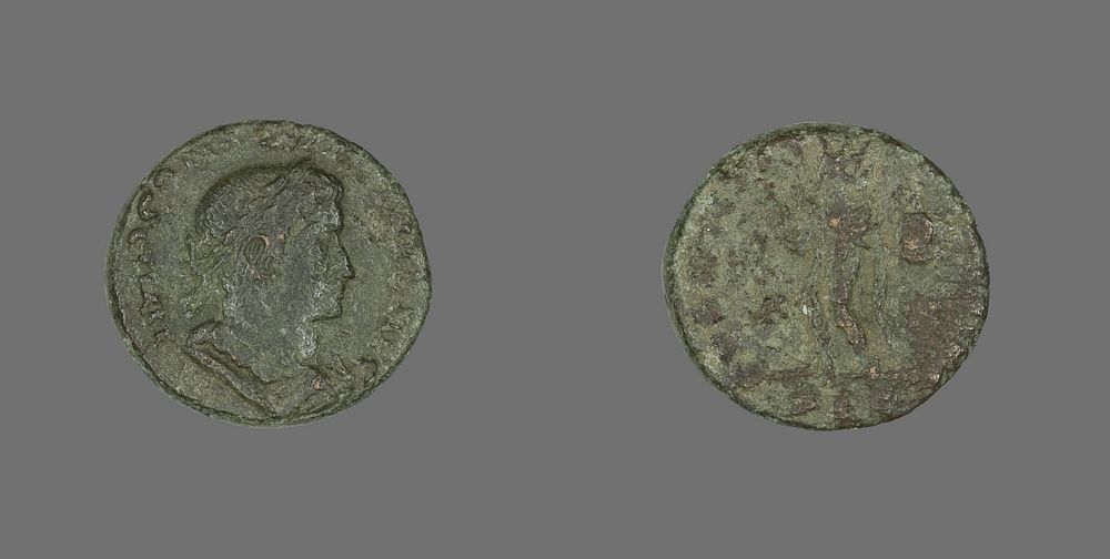 Coin Portraying Emperor Emperor Constantine I by Ancient Roman